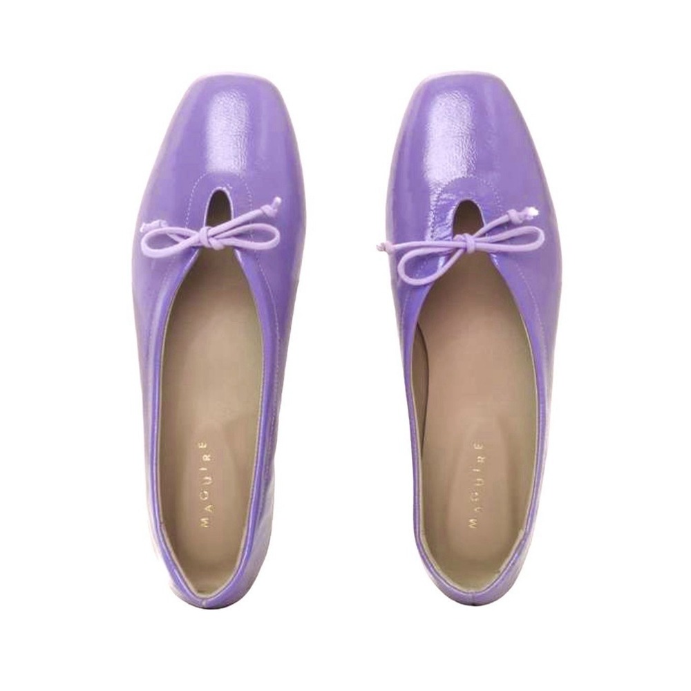 Maguire NEW Prato Ballerina Violet Patent Leather Ballet Flats Size 38 7.5